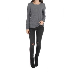 Citizens of Humanity black distressed rocket high rise skinny NWOT